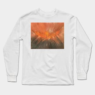 Phoenix rising acrylic abstract artwork Long Sleeve T-Shirt